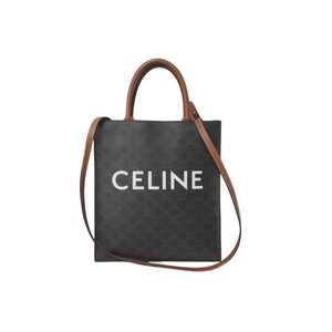 CELINE Triomphe Vertical Cabas Canvas Tote Bag